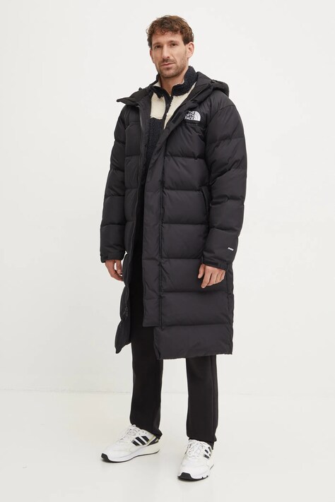 Μπουφάν με επένδυση από πούπουλα The North Face Nuptse ανδρικό, χρώμα: μαύρο, NF0A832J4H01