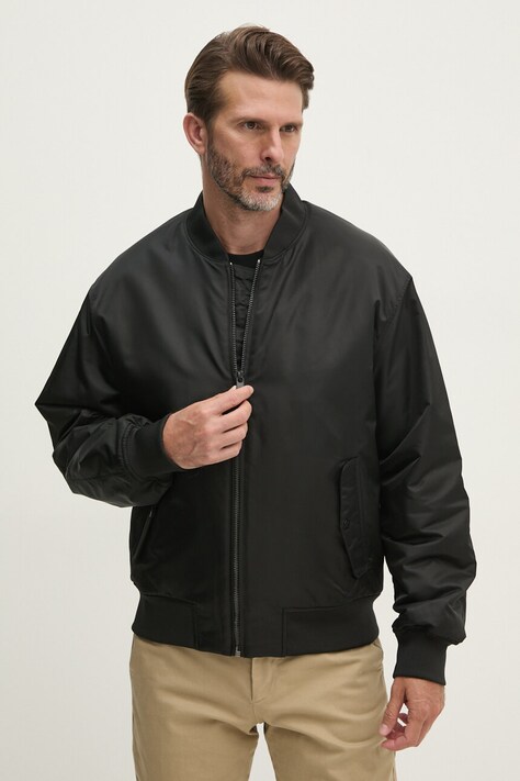 Μπουφάν bomber Calvin Klein Jeans ανδρικό, χρώμα: μαύρο, 00040EM524
