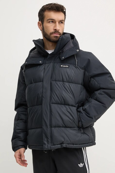 Μπουφάν Columbia Snowqualmie χρώμα: μαύρο, 2090761