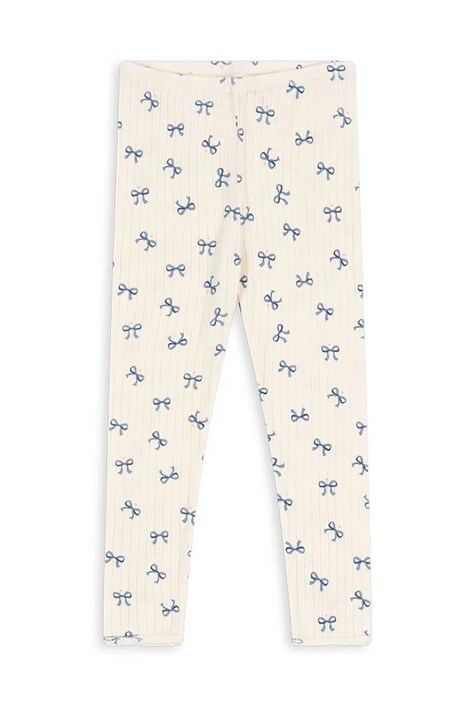 Παιδικό βαμβακερό κολάν Konges Sløjd MINNIE PANTS GOTS χρώμα: άσπρο, KS102058