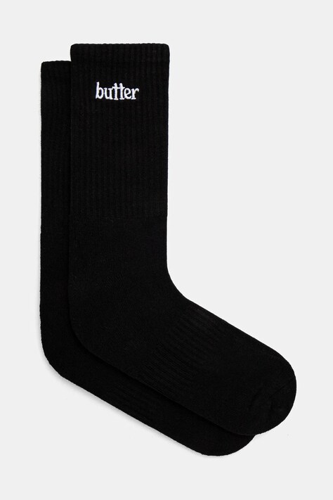 Κάλτσες Butter Goods Basic Socks χρώμα: μαύρο, BG243910