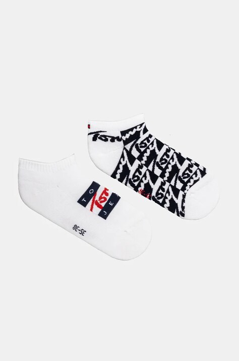 Κάλτσες Tommy Jeans 2-pack χρώμα: άσπρο, 701229895