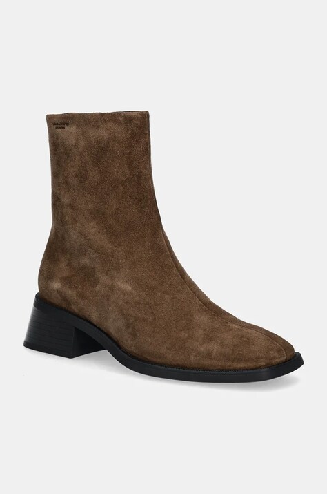 Σουέτ μπότες Vagabond Shoemakers BLANCA γυναικείες, χρώμα: καφέ, 5217-240-58