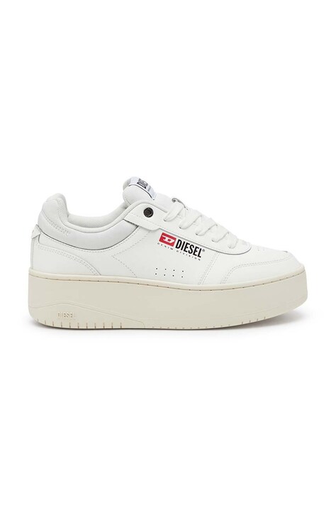 Δερμάτινα αθλητικά παπούτσια Diesel S-Athene Bold Vtg W χρώμα: άσπρο, Y03405-P6952-T1015