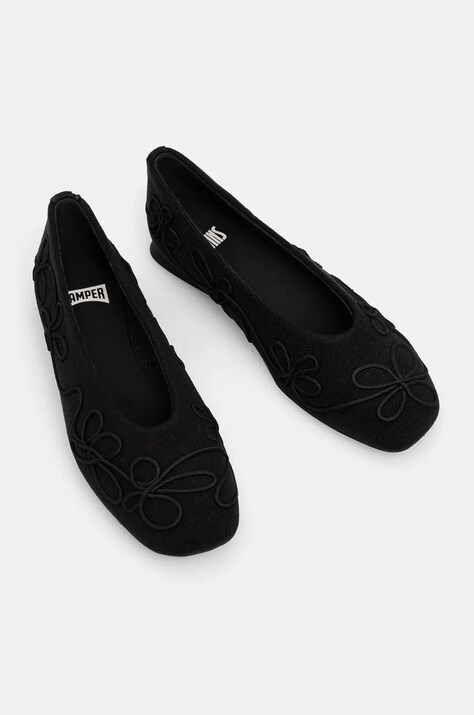 Μπαλαρίνες Camper TWS χρώμα: μαύρο, K201672-001