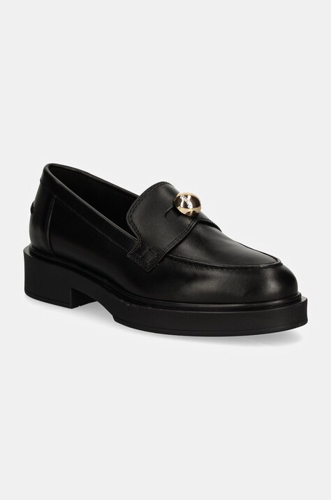 Δερμάτινα μοκασίνια Furla Sfera Loafer χρώμα: μαύρο, YI44SFE WU0000 O6000