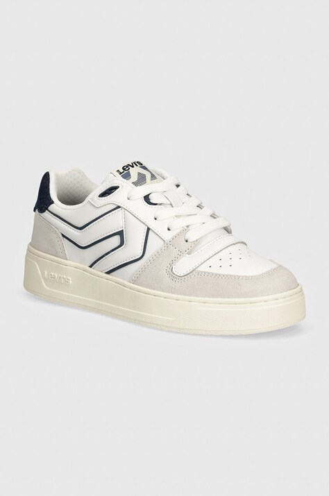 Αθλητικά Levi's GLIDE S L χρώμα: άσπρο, 000FI-0002