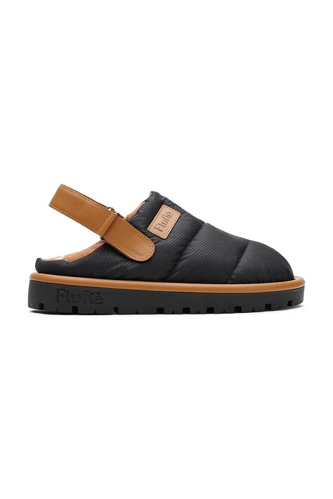 Παντόφλες Flufie Jet Black χρώμα: μαύρο, CLG5001