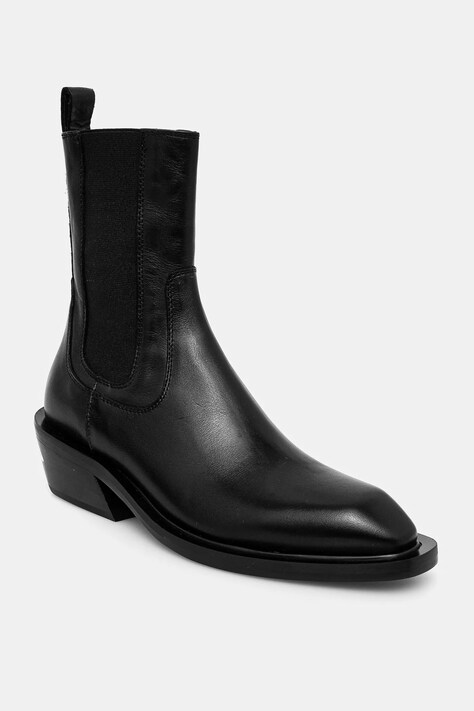 Δερμάτινες μπότες τσέλσι Fiorucci γυναικείες, χρώμα: μαύρο, W01FMASH162LE03
