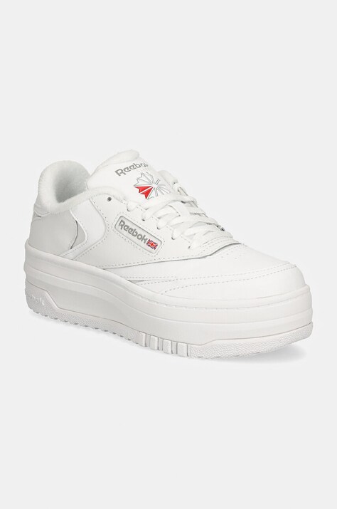 Παιδικά δερμάτινα αθλητικά παπούτσια Reebok Classic CLUB C EXTRA χρώμα: άσπρο, 100075205