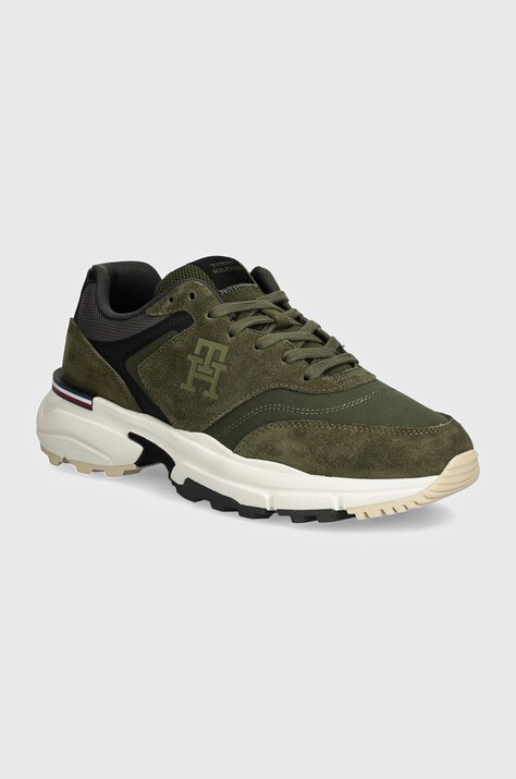 Αθλητικά Tommy Hilfiger M RUNNER X VENTILE MIX χρώμα: πράσινο, FM0FM05062