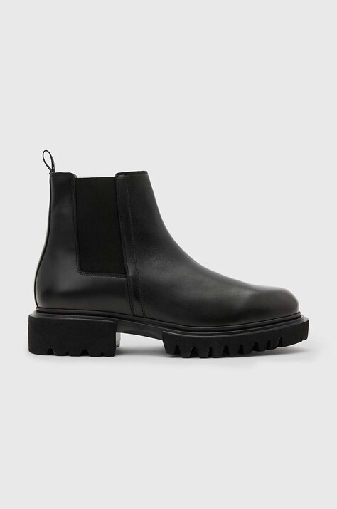 Δερμάτινες μπότες τσέλσι AllSaints VINCE BOOT χρώμα: μαύρο, M050FB