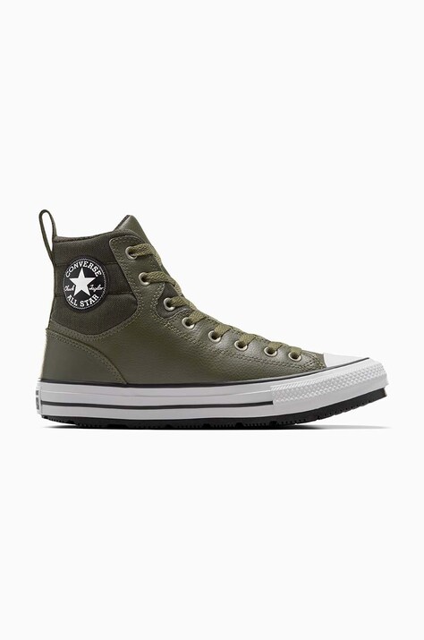 Πάνινα παπούτσια Converse Chuck Taylor All Star Berkshire Boot χρώμα: πράσινο, A08563C