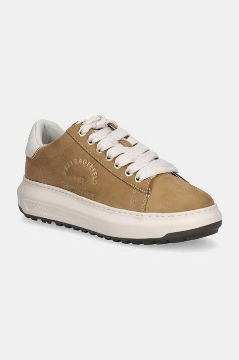 Nubuck sneakers Karl Lagerfeld KAPRI LUG χρώμα: πράσινο, KL57530