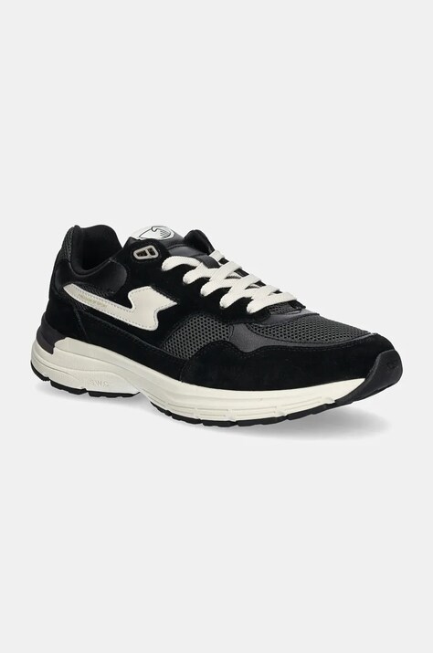 Αθλητικά Stepney Workers Club Amiel S-Strike Suede Mix χρώμα: μαύρο, YP01115