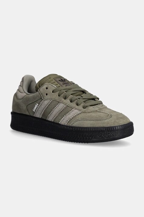 Σουέτ αθλητικά παπούτσια adidas Originals Samba XLG χρώμα: πράσινο, ID3913