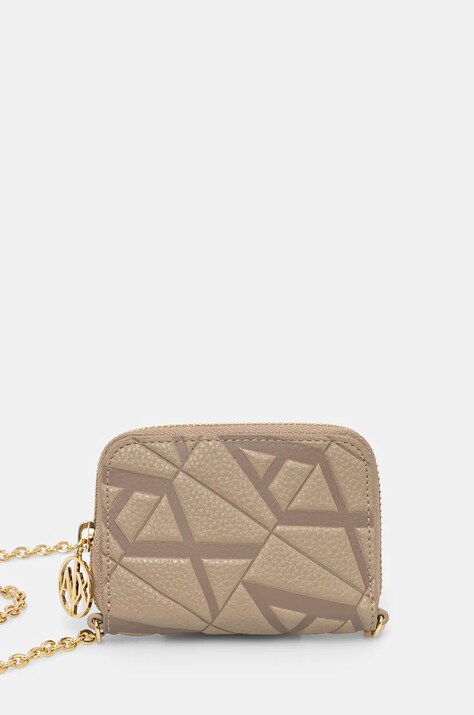 Πορτοφόλι Armani Exchange χρώμα: μπεζ, 948595 4F784