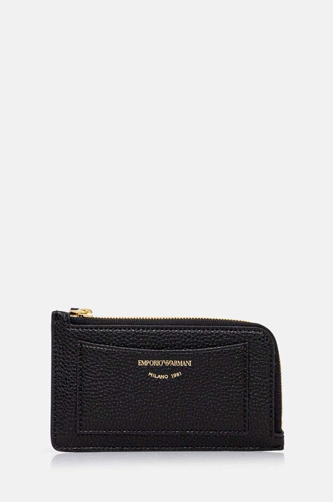 Πορτοφόλι Emporio Armani χρώμα: μαύρο, EW000367 AF11953