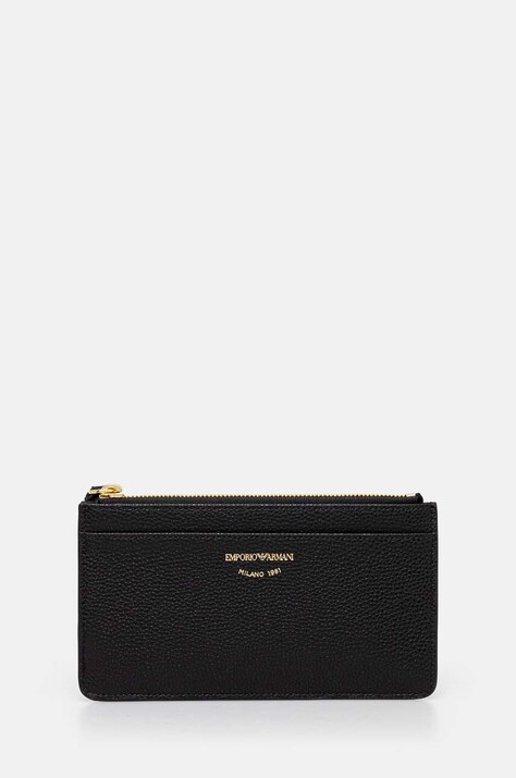 Πορτοφόλι Emporio Armani χρώμα: μαύρο, EW000547 AF11953