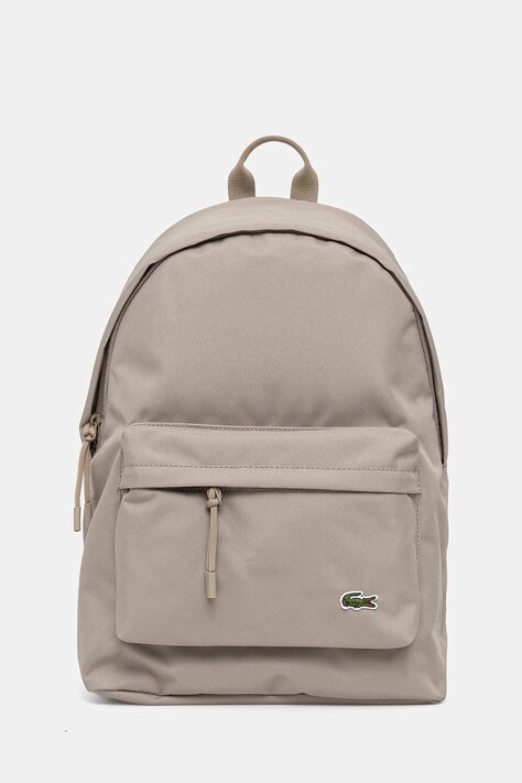 Σακίδιο πλάτης Lacoste χρώμα: μπεζ, NU4592NE