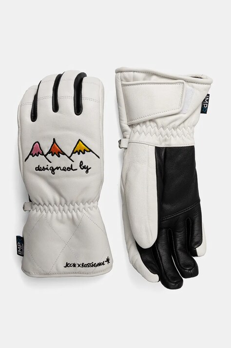 Γάντια σκι Rossignol Sublime Leather IMPR x JCC χρώμα: άσπρο, RLNWG12