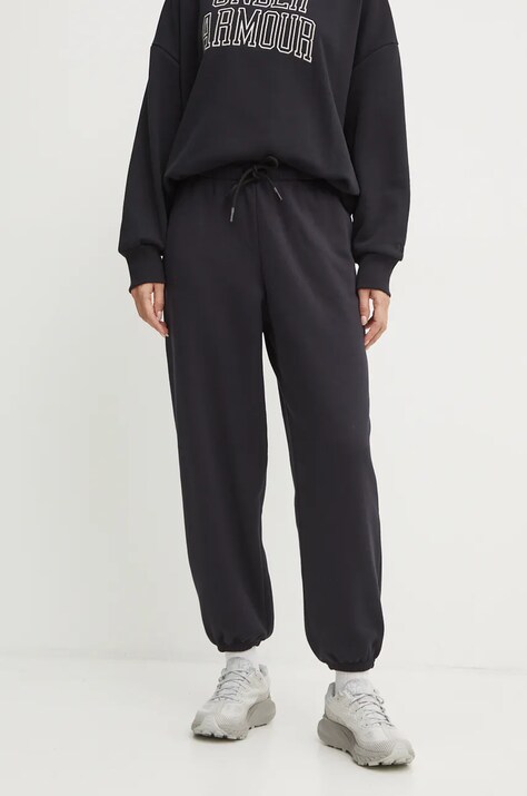 Παντελόνι φόρμας Under Armour Icon Fleece χρώμα: μαύρο, 1386503