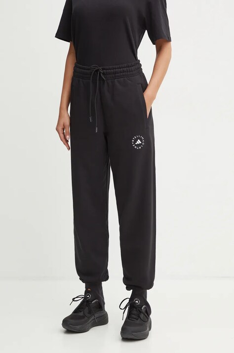 Παντελόνι φόρμας adidas by Stella McCartney χρώμα: μαύρο, IW9852