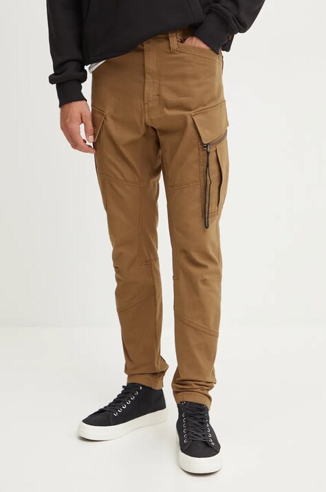 Παντελόνι G-Star Raw χρώμα: καφέ, D24307-D504