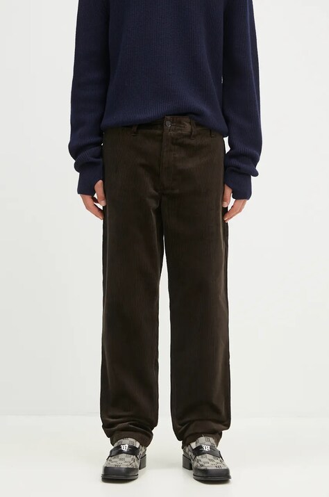 Κοτλέ παντελόνι Norse Projects Aros Regular Wide Wale Corduroy Chino χρώμα: καφέ, N25.0407.2022