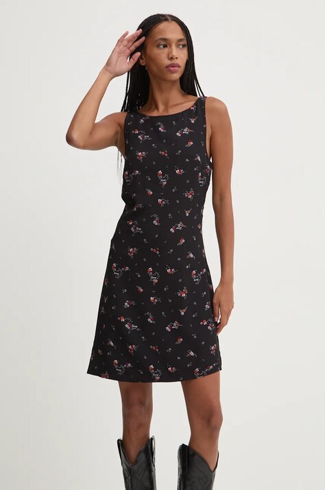 Φόρεμα Tommy Jeans χρώμα: μαύρο, DW0DW18459