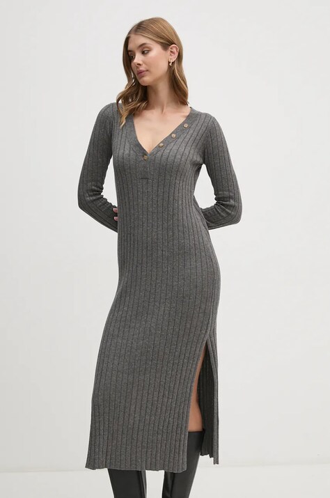 Φόρεμα Pepe Jeans IZABEL DRESS χρώμα: γκρι, PL953586
