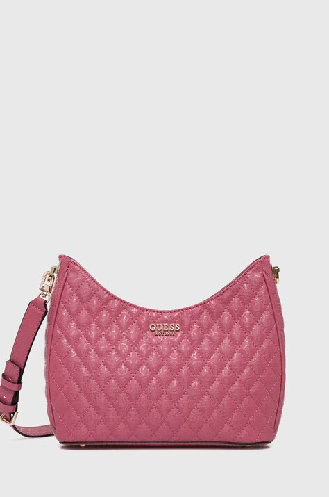 Τσάντα Guess YARMILLA χρώμα: μοβ, HWGG93 22020