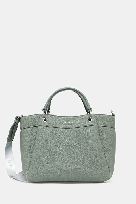 Τσάντα Armani Exchange χρώμα: καφέ, 942911 CC783