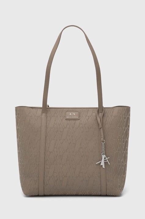 Τσάντα Armani Exchange χρώμα: μπεζ, 942930 4F711
