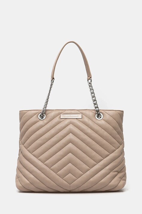 Τσάντα Armani Exchange χρώμα: μπεζ, 949156 4R742