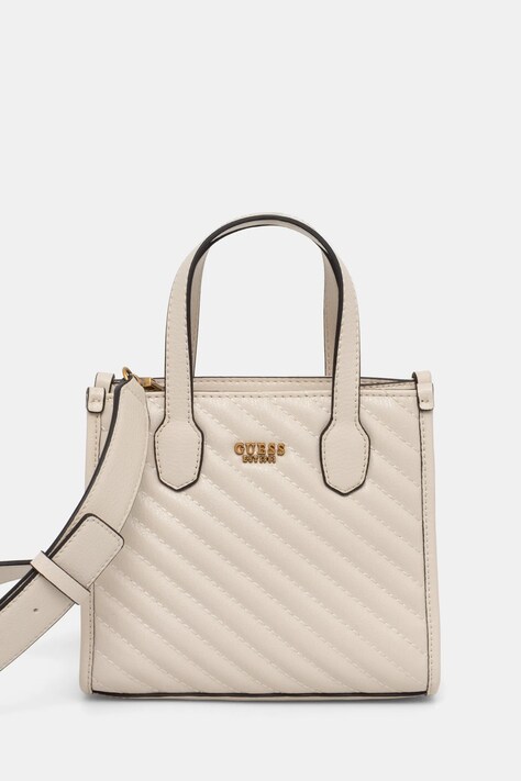 Τσάντα Guess SILVANA χρώμα: άσπρο, HWQV86 65770