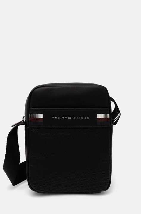 Σακίδιο Tommy Hilfiger χρώμα: μαύρο, AM0AM12724