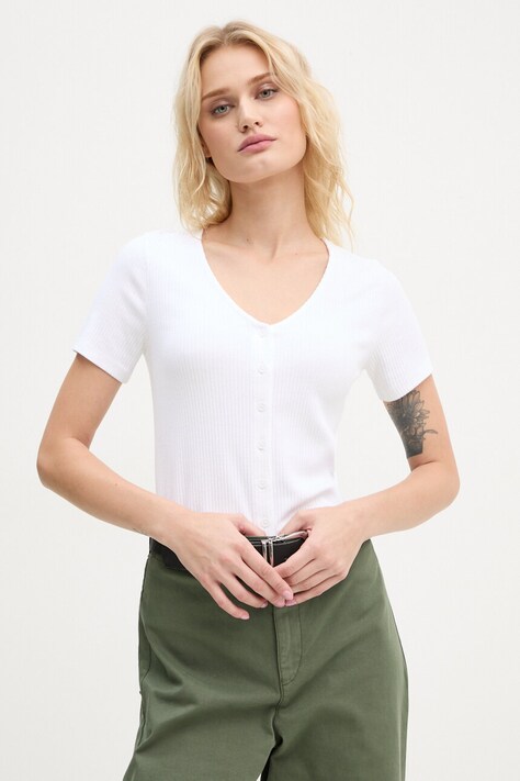 Μπλουζάκι Levi's χρώμα: άσπρο, A8782
