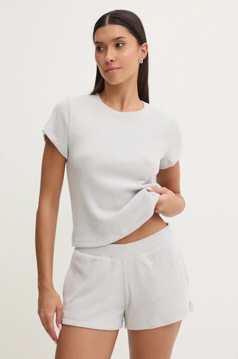 Πιτζάμα Hollister Co. χρώμα: γκρι, KI346-4022