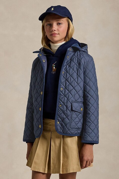 Μπουφάν Polo Ralph Lauren χρώμα: ναυτικό μπλε, 313910983001