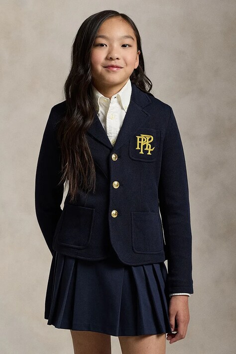 Σακάκι Polo Ralph Lauren χρώμα: ναυτικό μπλε, 313934377001