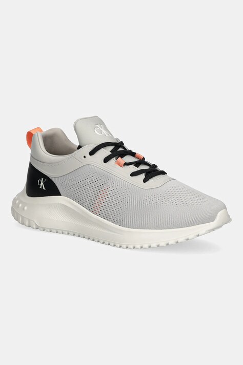 Αθλητικά Calvin Klein Jeans EVA RUNNER TECH KNIT χρώμα: γκρι, YM0YM01293
