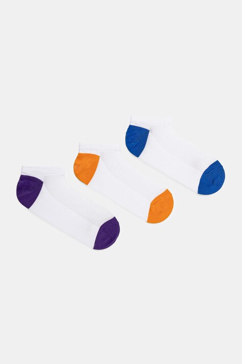 Βαμβακερές κάλτσες Medicine 3-pack χρώμα: άσπρο