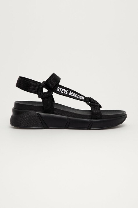Σανδάλια Steve Madden γυναικεία, χρώμα: μαύρο
