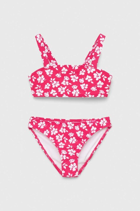 Παιδικό μαγιό δύο τεμαχίων Abercrombie & Fitch χρώμα: ροζ