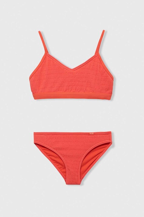 Παιδικό μαγιό δύο τεμαχίων Abercrombie & Fitch χρώμα: κόκκινο