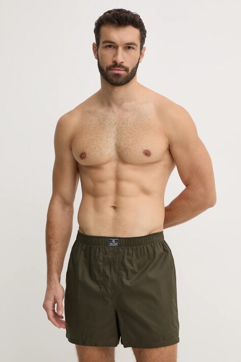 Βαμβακερό μποξεράκι Polo Ralph Lauren 3-pack χρώμα: πράσινο, 714830273