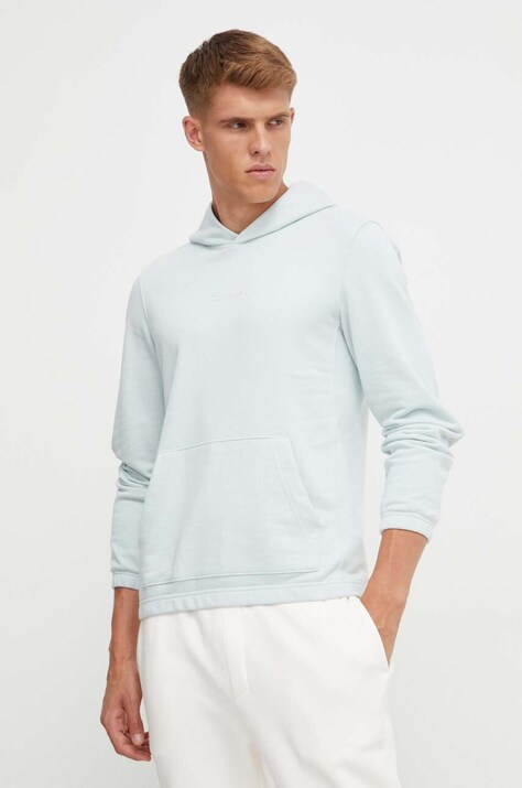 Μπλούζα Calvin Klein Performance Essentials χρώμα: γκρι, με κουκούλα