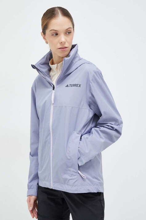 Μπουφάν adidas TERREX Multi χρώμα: μοβ