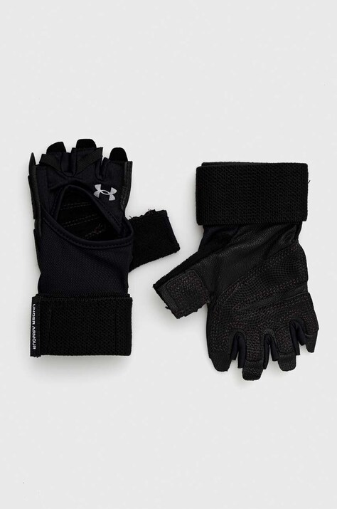 Γάντια Under Armour Weightlifting χρώμα: μαύρο